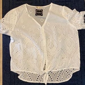 Lace cotton top never worn
